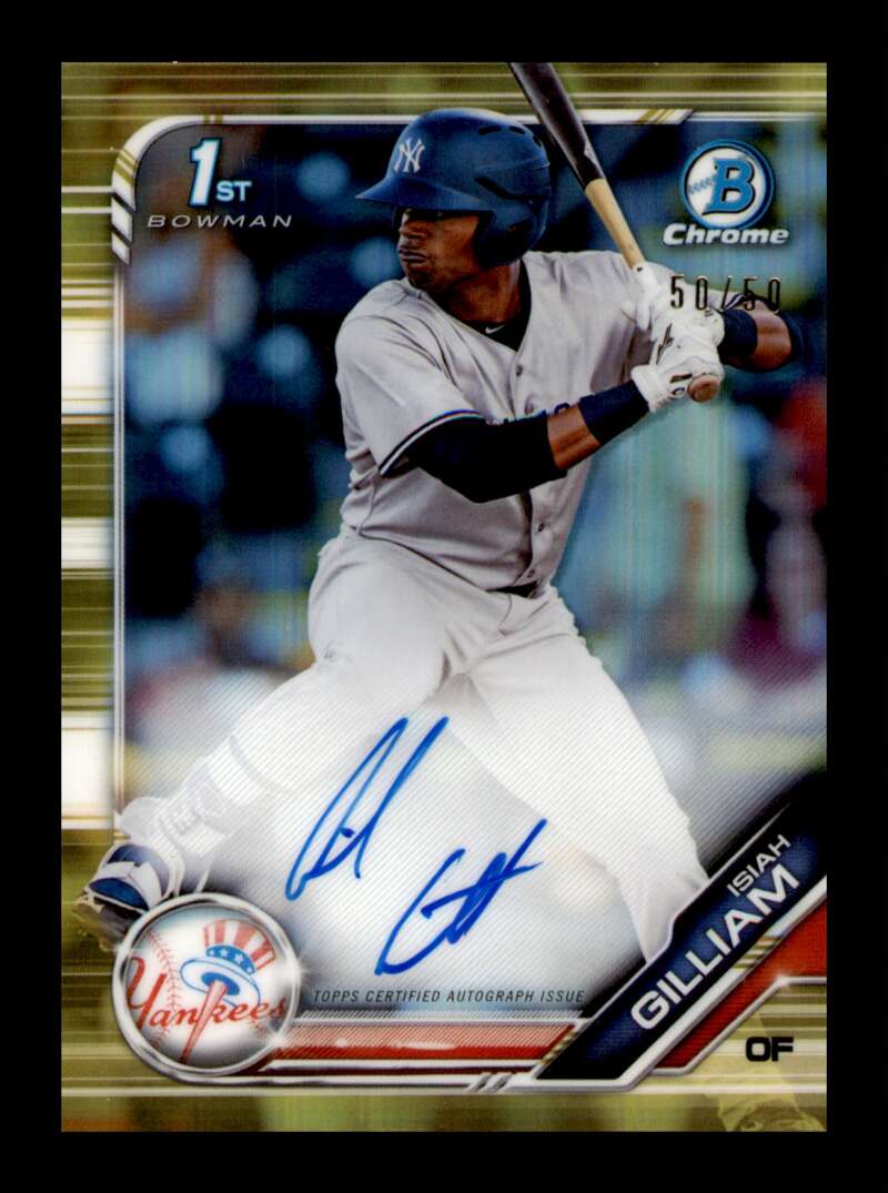 2019 Bowman Chrome Prospects Autographs Refractors Gold