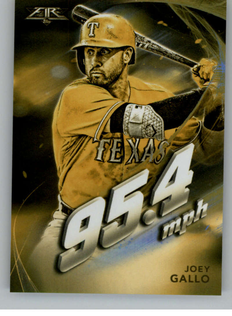 2019 Topps Fire Maximum Velocity Gold Mint