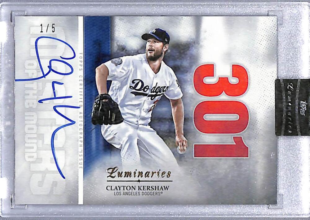 2019 Topps Luminaries Master of the Mound Autographs Blue