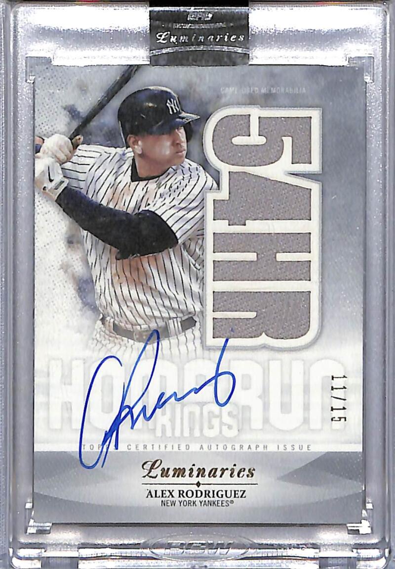 2019 Topps Luminaries Home Run Kings Autographed Relics