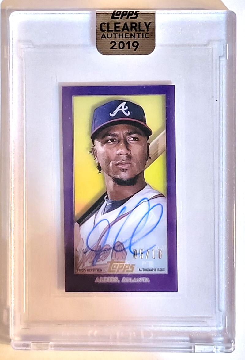 2019 Topps Clearly Authentic T206 Autographs Purple