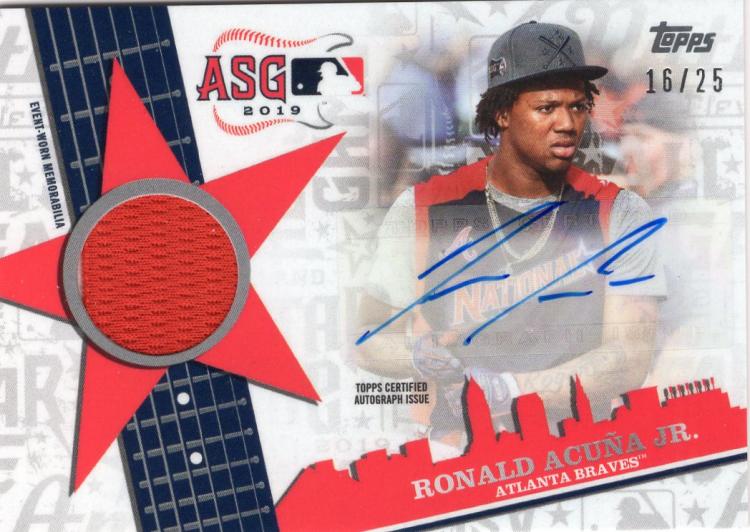 2019 Topps Update All-Star Stitches Autographs Red