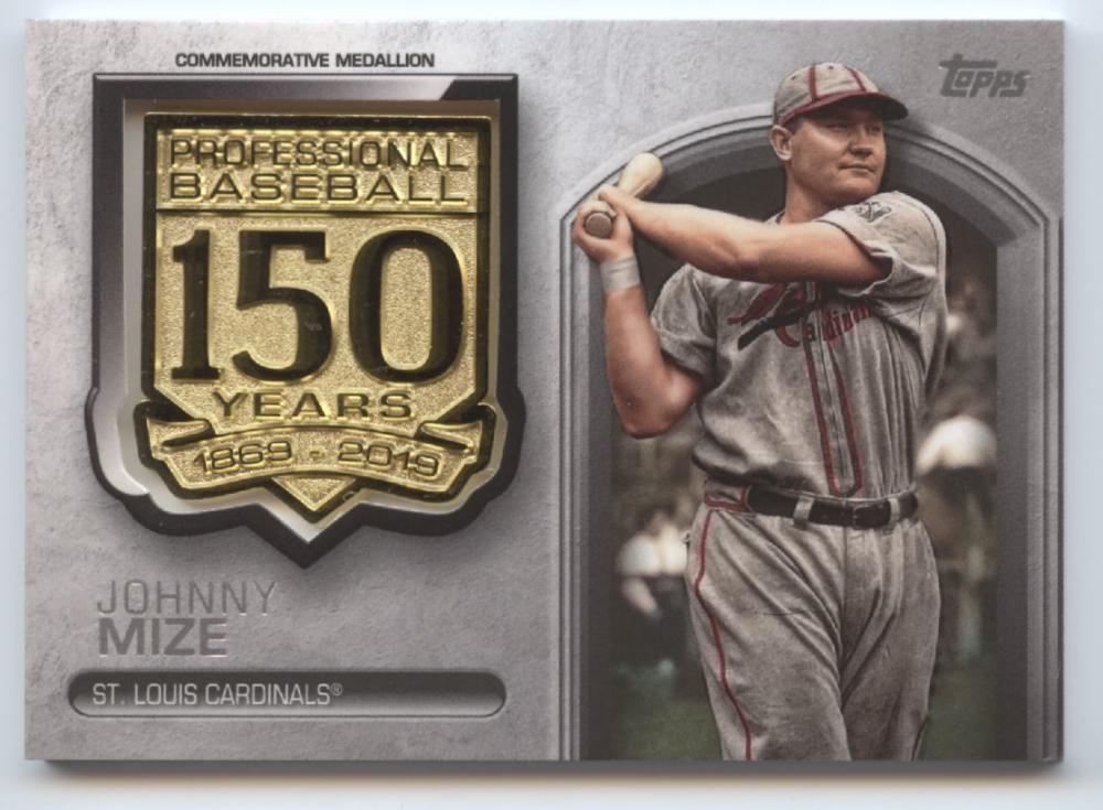 2019 Topps Update 150th Anniversary Manufactured Medallion Relics