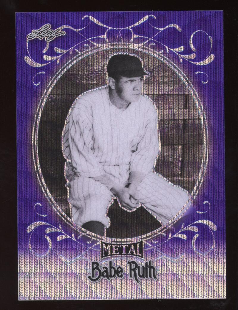 2019 Leaf Metal Babe Ruth Collection Purple Wave