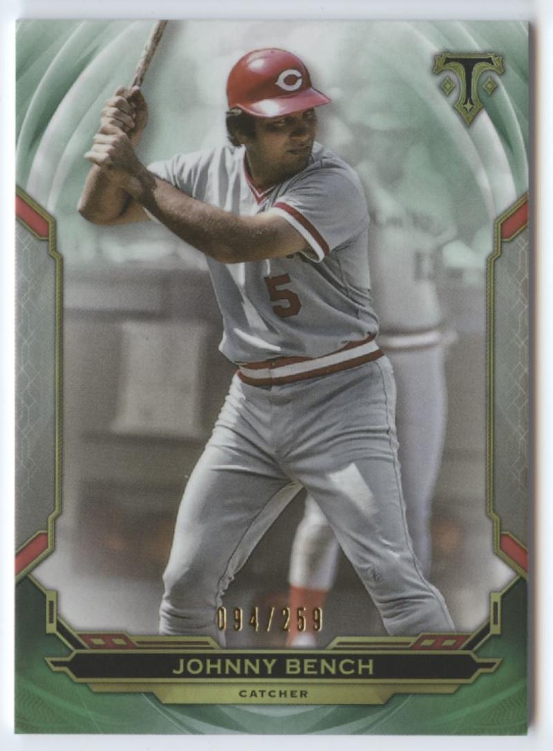 2019 Triple Threads Emerald #90 Johnny Bench NM-MT /259 Reds | eBay