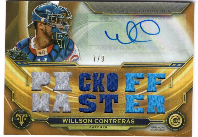 2019 Topps Triple Threads Autographed Relics Gold