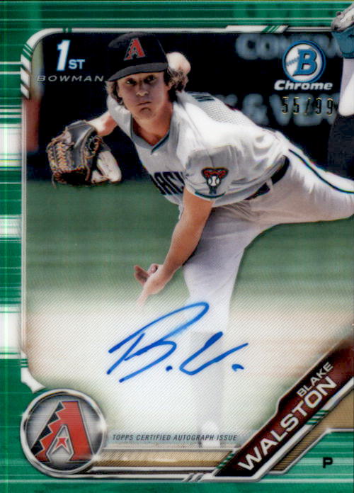 2019 Bowman Draft Chrome Autographs Refractors Green