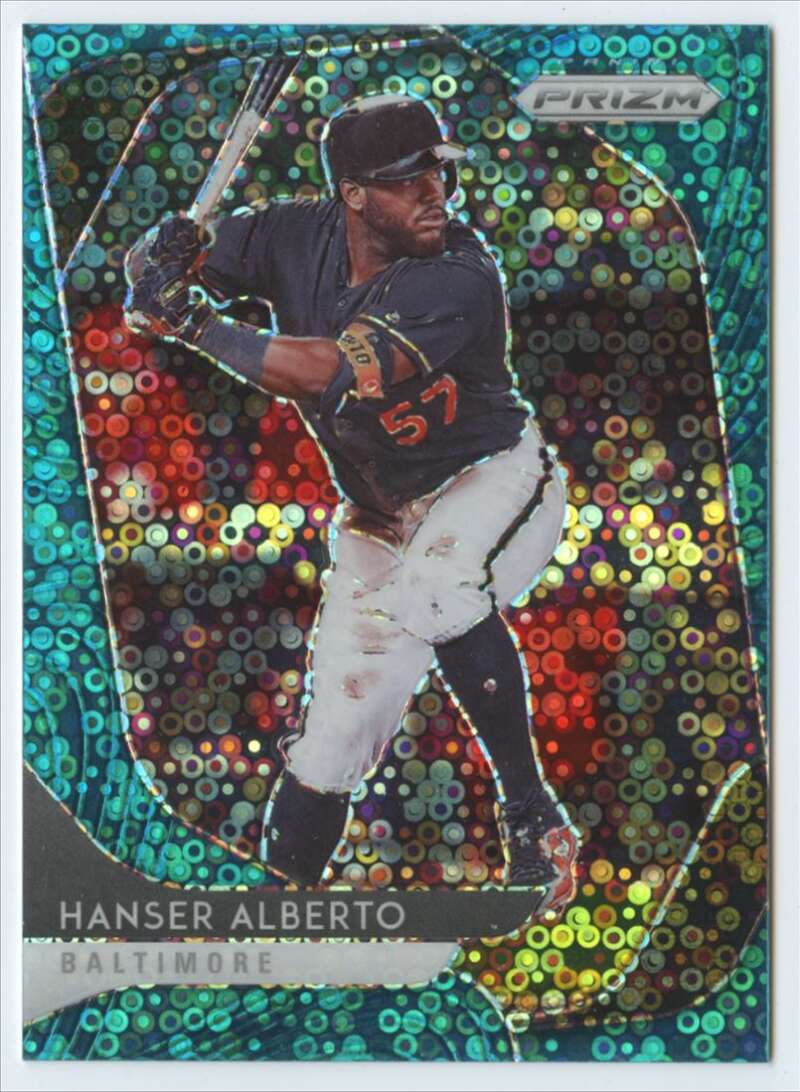 2019 Panini Prizm #140 Aristides Aquino Teal Donut Circles Prizm