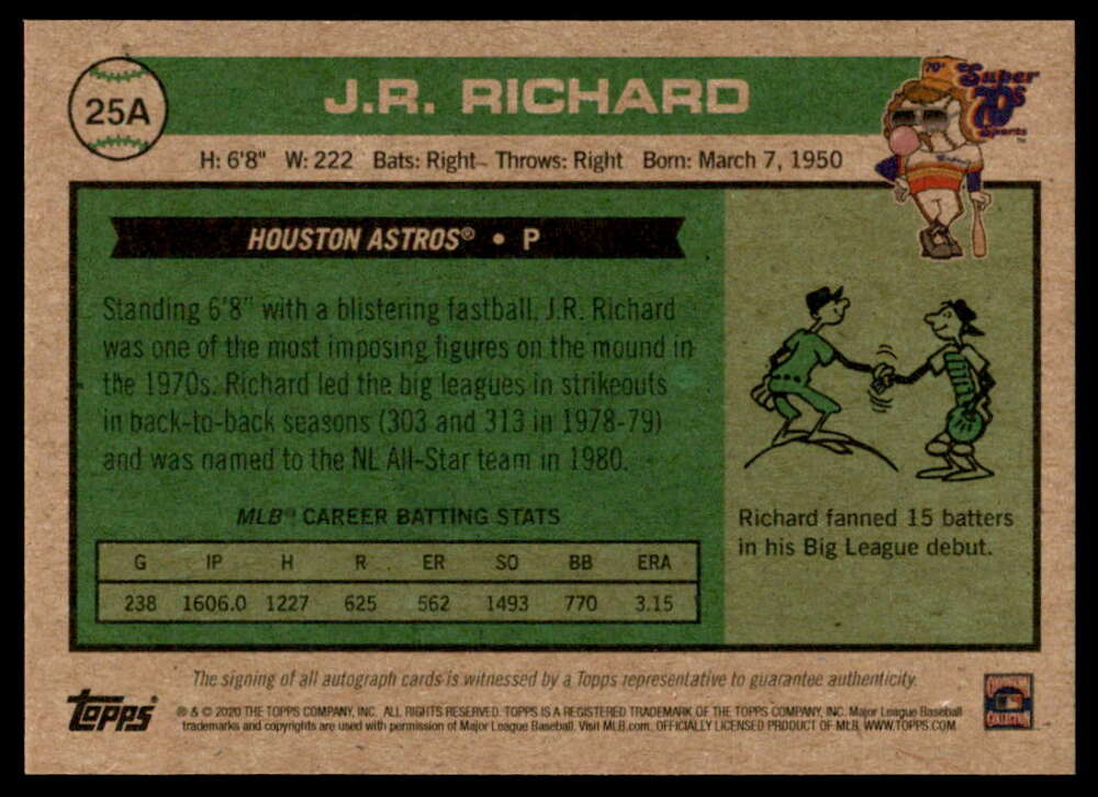 McCards - ⚾️ #offseason #legends 🖊 2020 Topps Super 70s N°31a