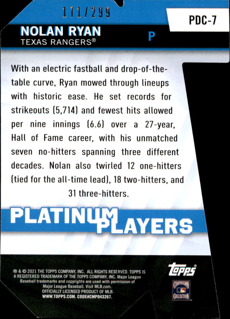  2021 Topps Platinum Players Die-Cuts #PDC-18 Mike