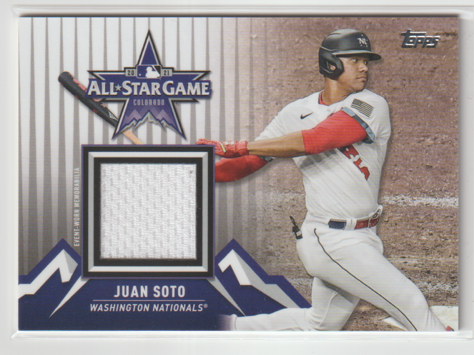 JESSE WINKER 2021 TOPPS UPDATE ALL-STAR STITCHES RELIC #ASSC-JW CINCINNATI  REDS