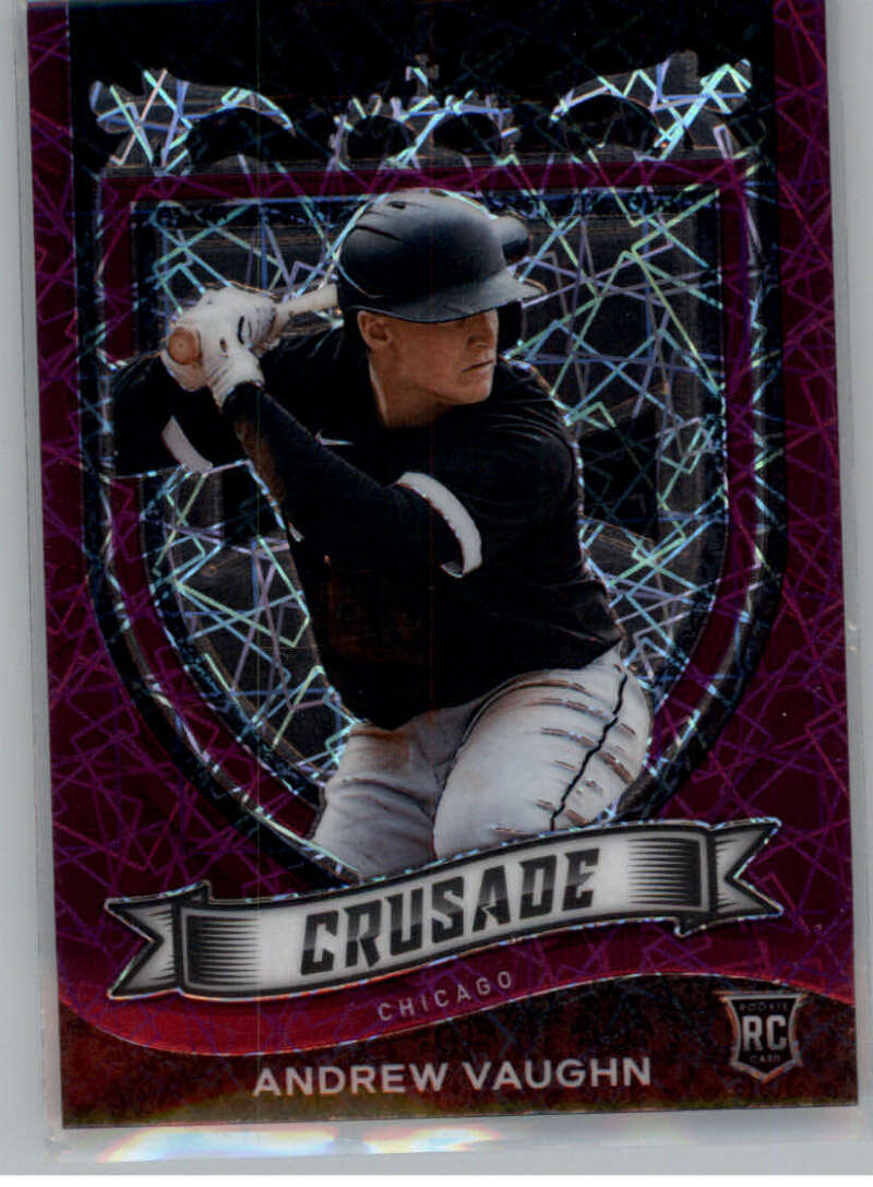 2021 Chronicles Crusade Pink Pulsar Andrew Vaughn Rookie Card #15