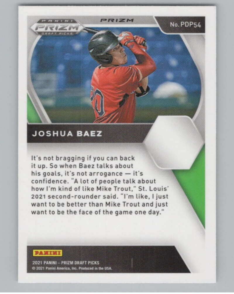 2021 Panini Prizm Draft Picks Baseball Base Singles (Pick Your Cards)