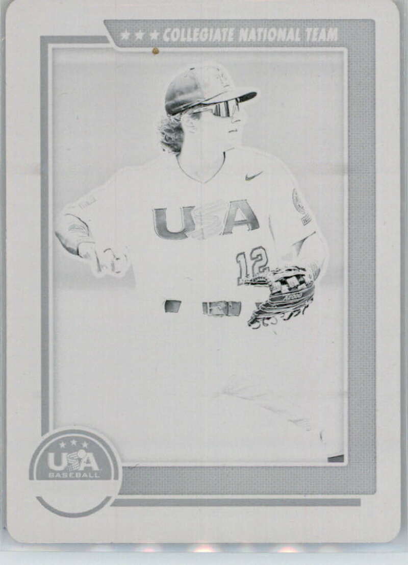 2022 Panini Stars and Stripes Printing Plate Black