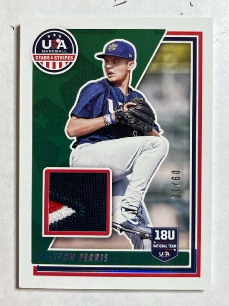 2022 Panini Stars and Stripes USA BB Materials Holo Blue