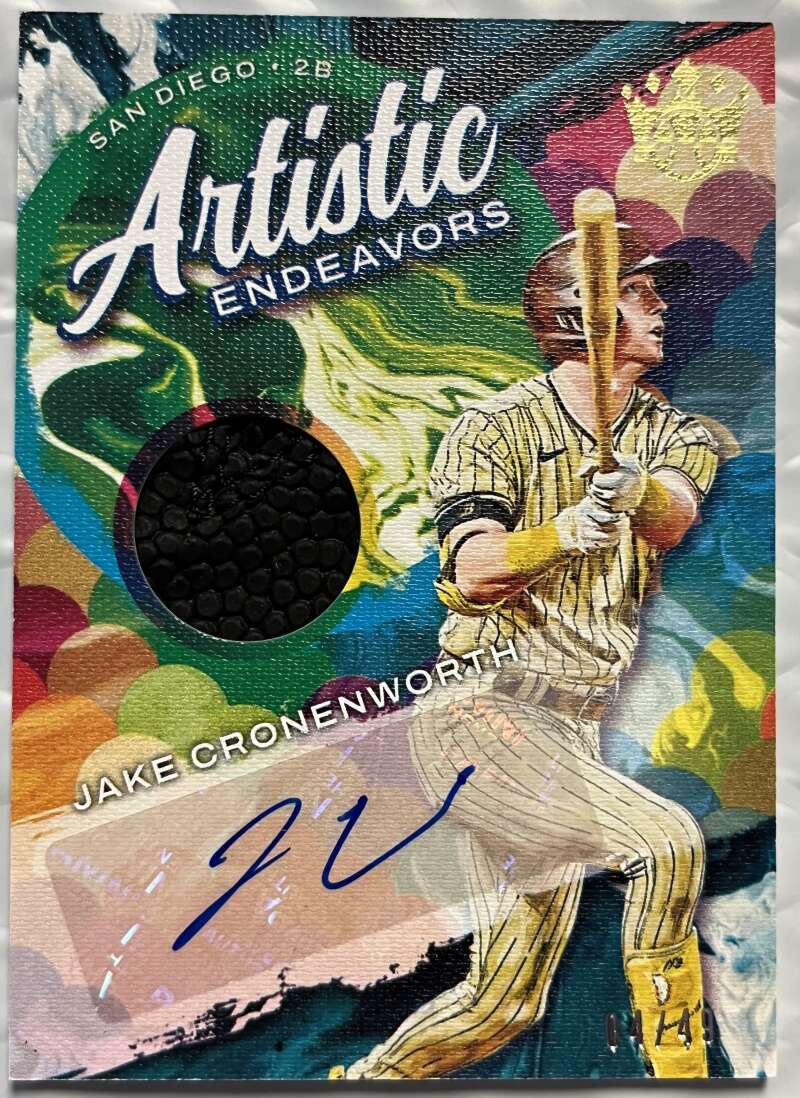 2022 Panini Diamond Kings Artistic Endeavors Material Signatures Gold