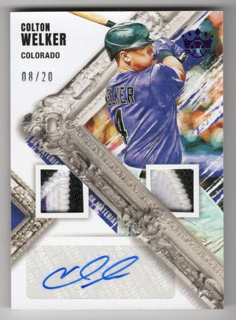 2022 Panini Diamond Kings Material Signatures Purple