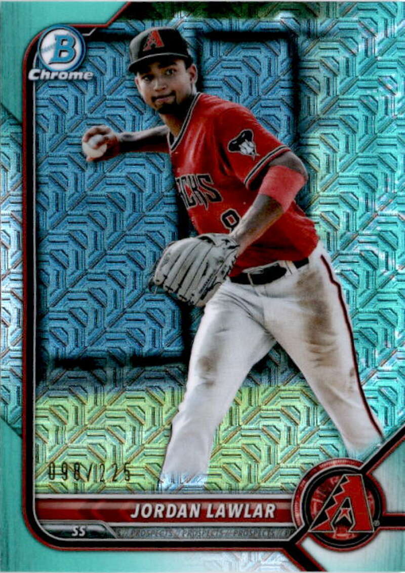 2022 Bowman Chrome Mega Box Mojo Refractor Aqua