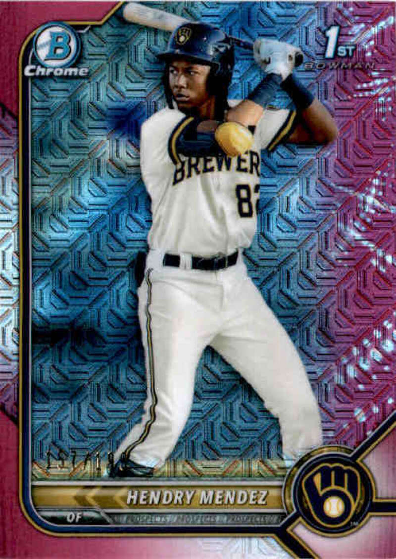 2022 Bowman Chrome Mega Box Mojo Refractor Pink