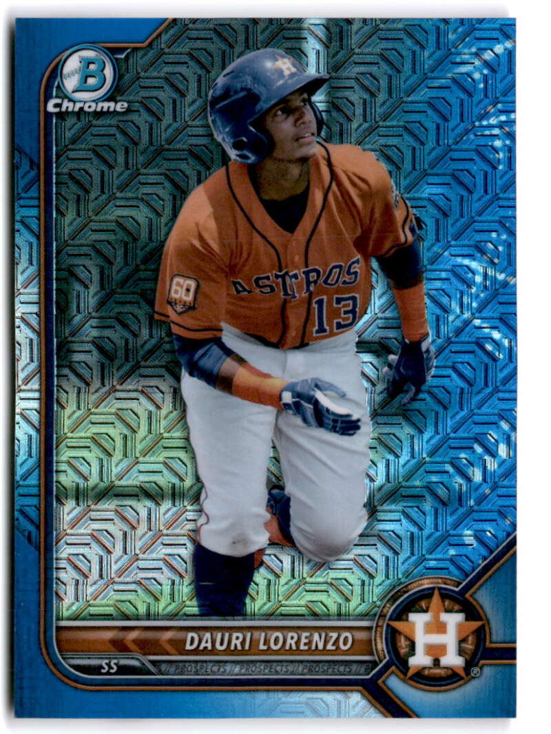 2022 Bowman Chrome Mega Box Mojo Refractor Blue