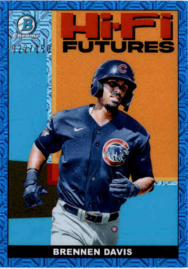 2022 Bowman Chrome Mega Box Mojo Hi-Fi Futures Refractor Blue