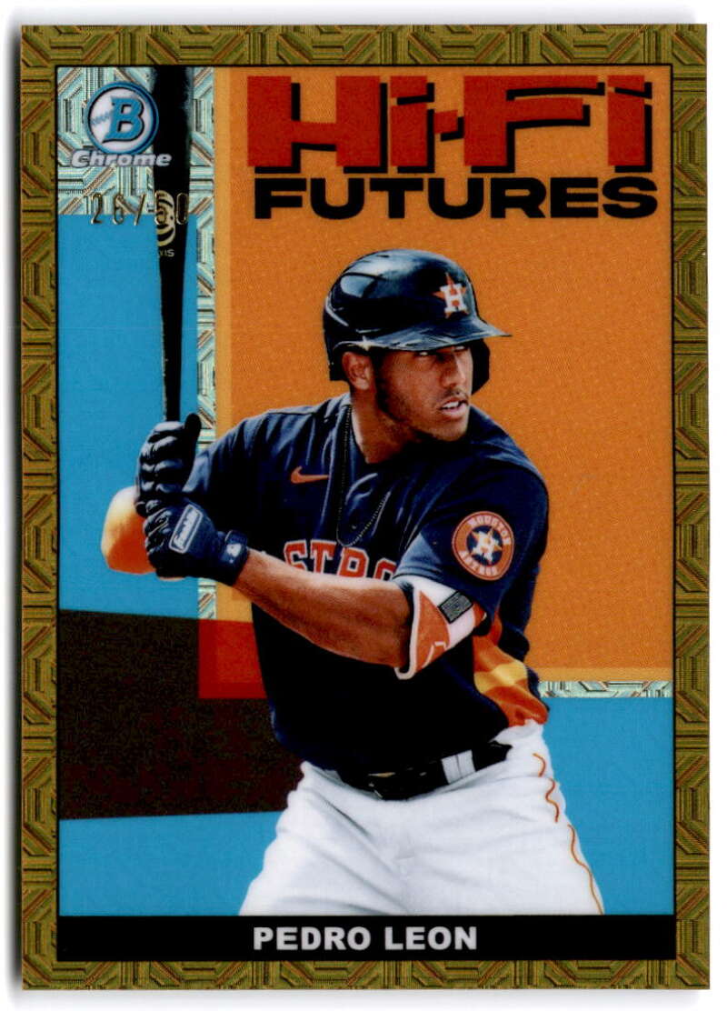 2022 Bowman Chrome Mega Box Mojo Hi-Fi Futures Refractor Gold