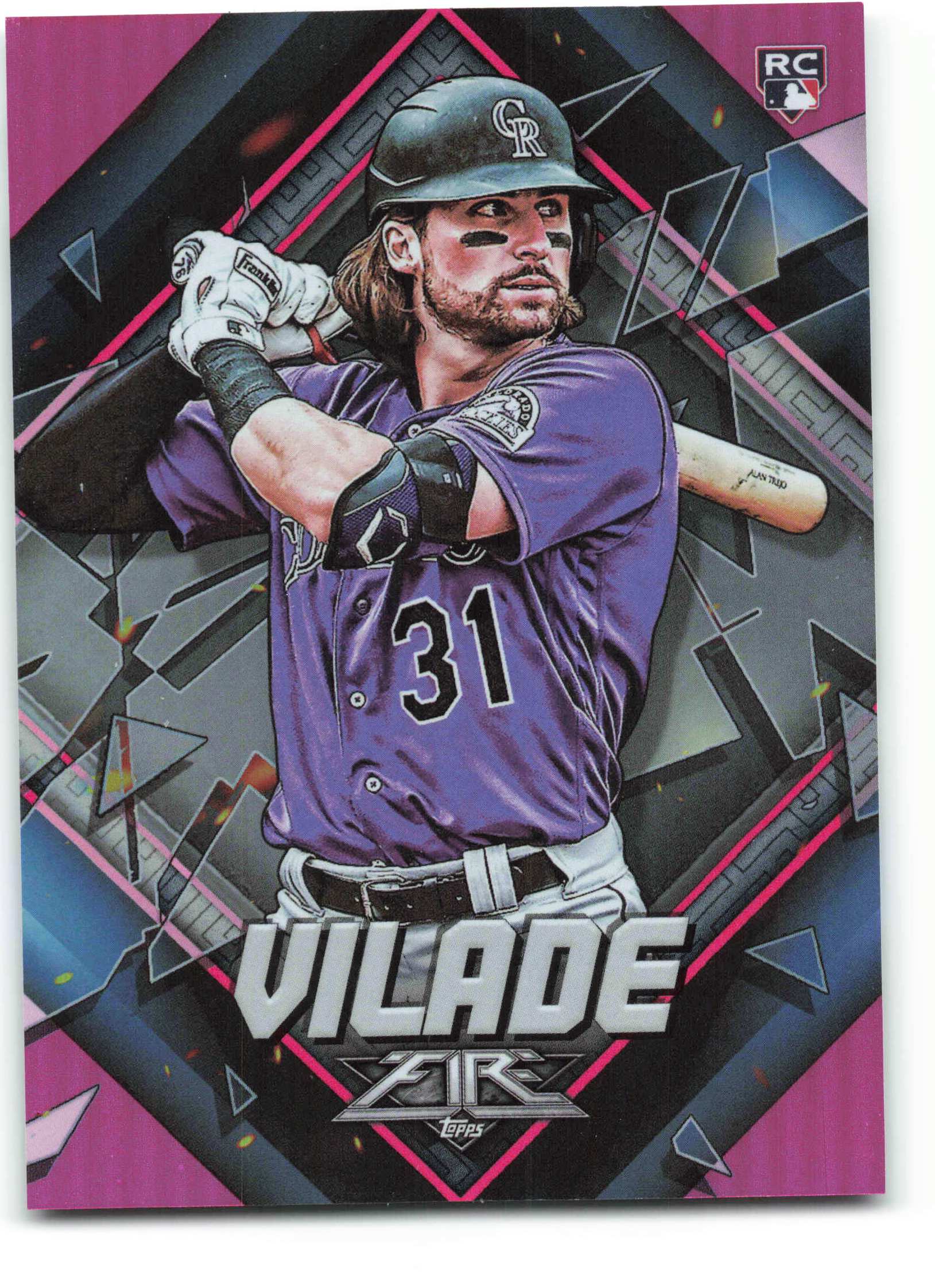 2022 Topps Fire Magenta