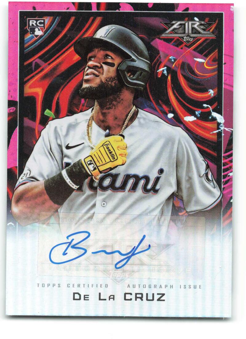 2022 Topps Fire Autographs Magenta