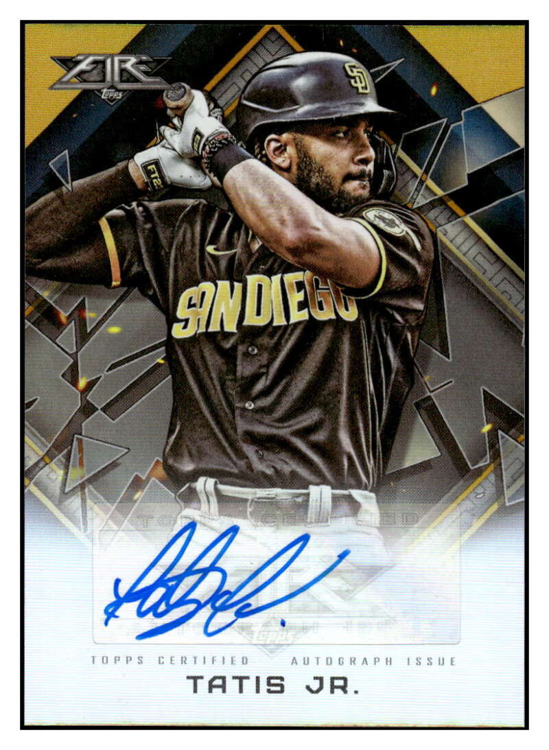 2022 Topps Fire Autographs Gold