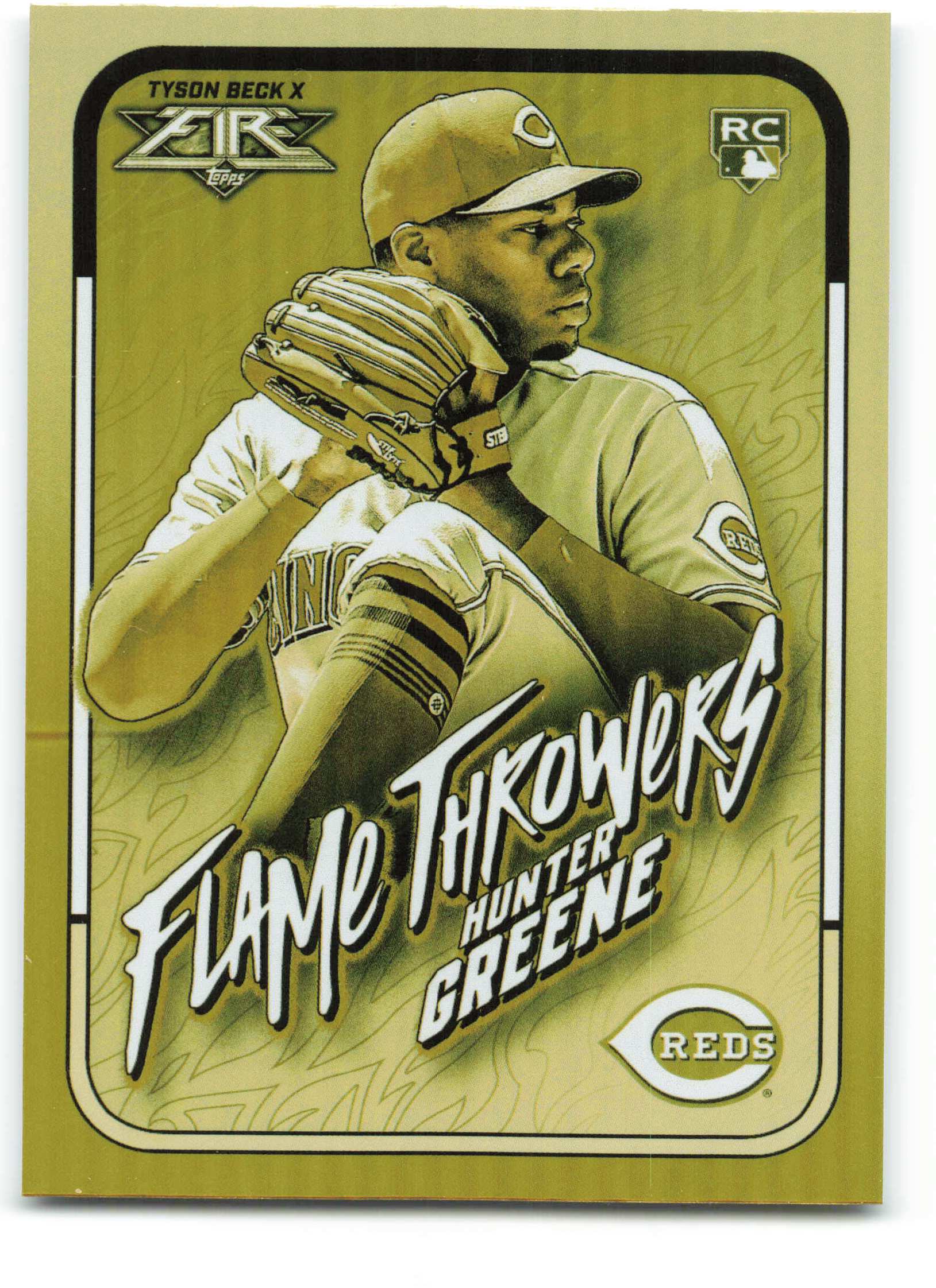 2022 Topps Fire Flame Throwers Gold Minted