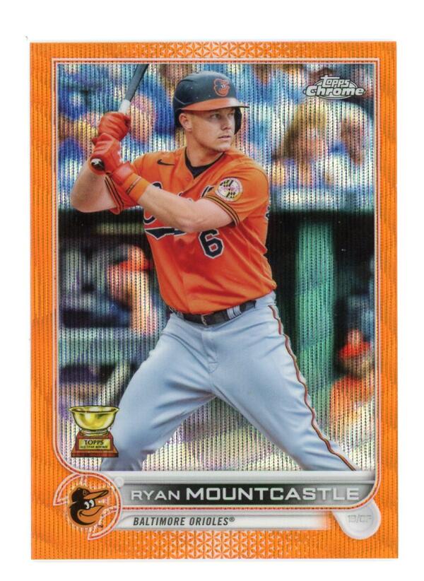 2022 Topps Chrome Refractor Orange Wave