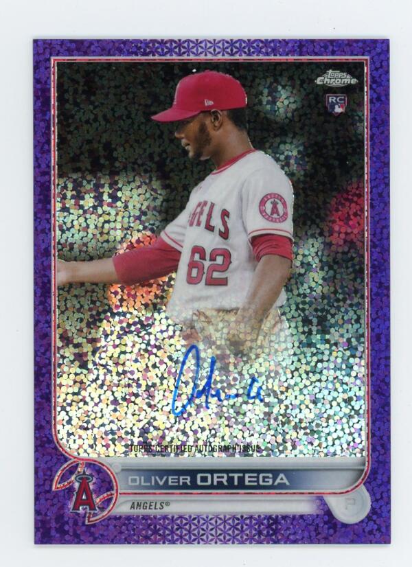 2022 Topps Chrome Rookie Autograph Refractor Purple Speckle