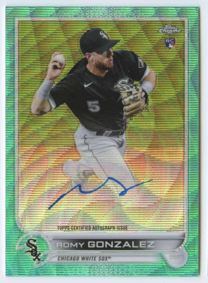 2022 Topps Chrome Rookie Autograph Refractor Aqua