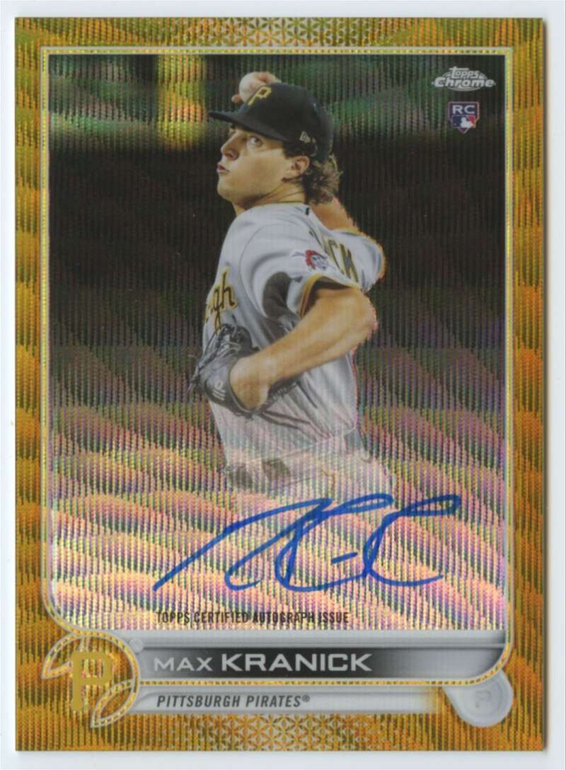 2022 Topps Chrome Rookie Autograph Refractor Gold Wave