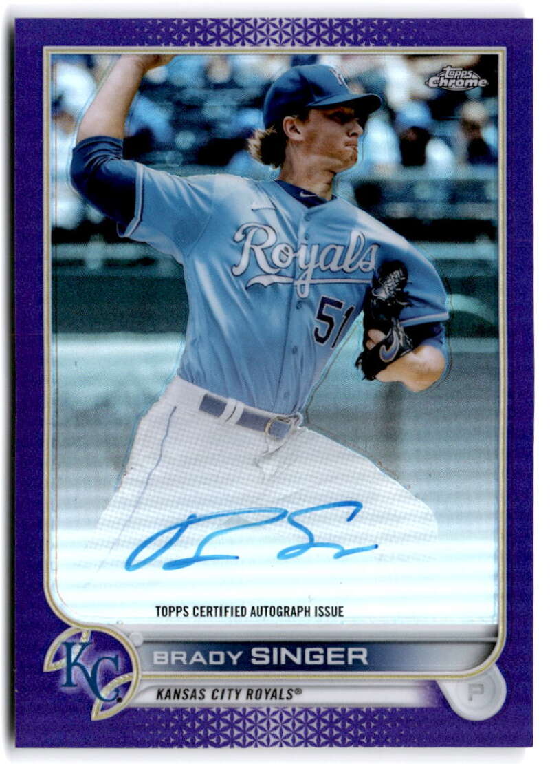 2022 Topps Chrome Veteran Autograph Refractor Purple