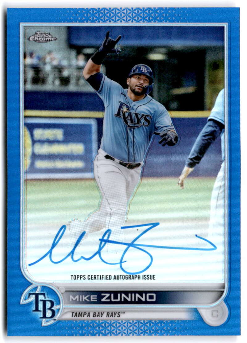 2022 Topps Chrome Veteran Autograph Refractor Blue