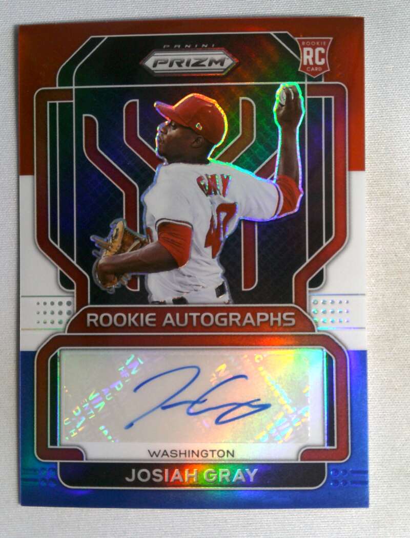 2022 Panini Prizm Rookie Autographs Red White and Blue Prizm