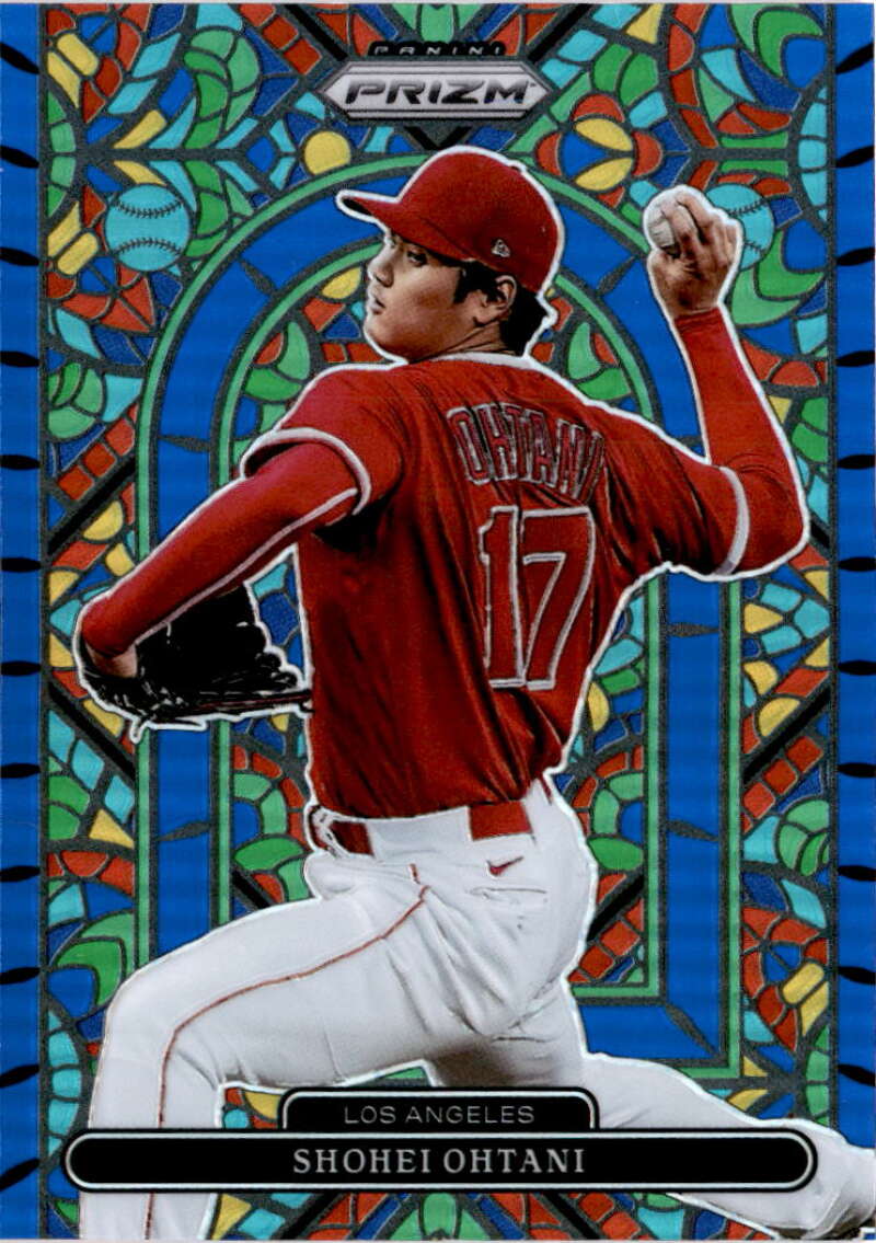 2022 Panini Prizm Stained Glass Blue Prizm