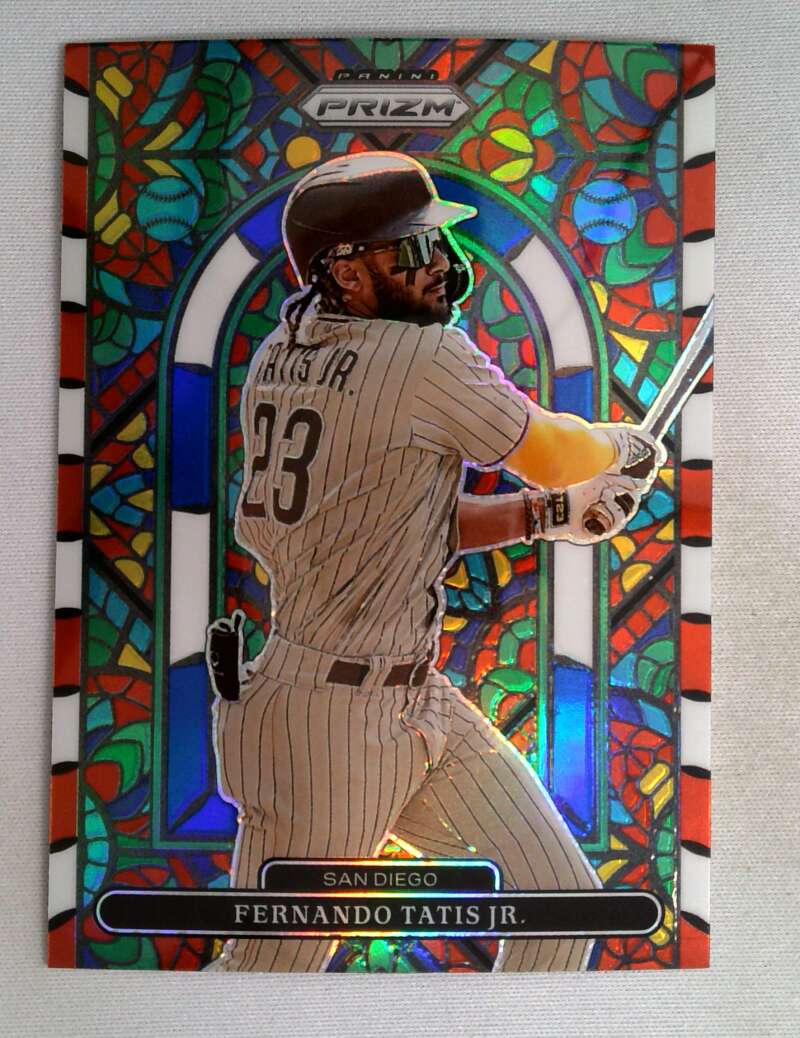 2022 Panini Prizm Stained Glass Red White and Blue Prizm