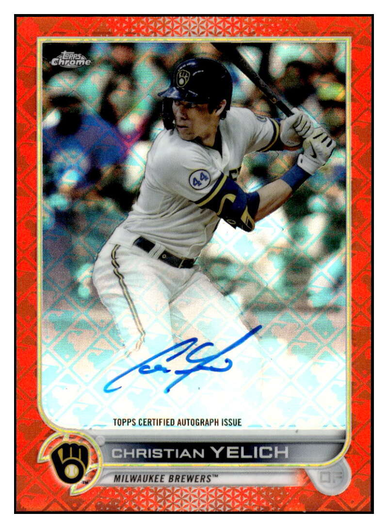 2022 Topps Chrome Logofractor Edition Autographs Orange