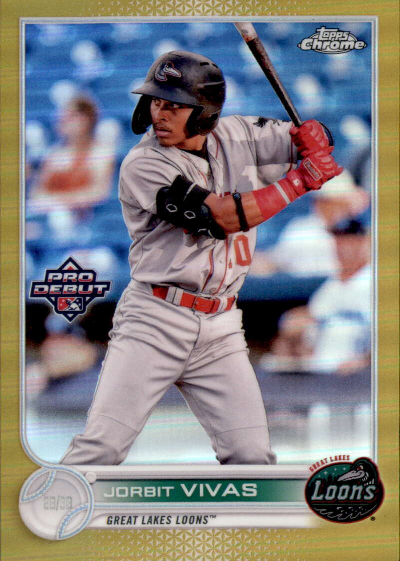 2022 Topps Pro Debut Chrome Refractor Gold