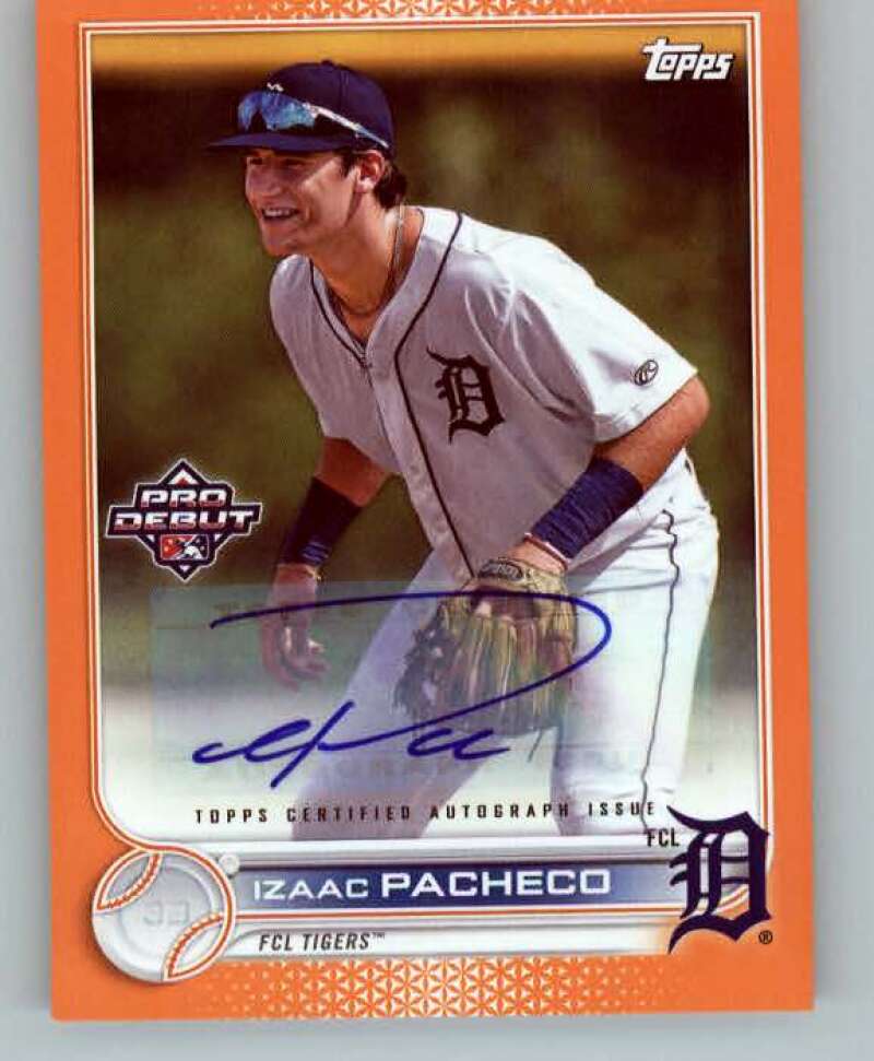 2022 Topps Pro Debut Autographs Orange