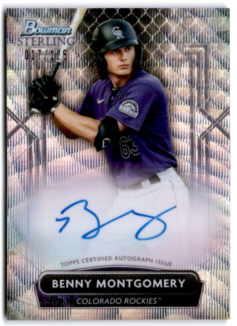 2022 Bowman Sterling Prospect Refractor Autograph Wave