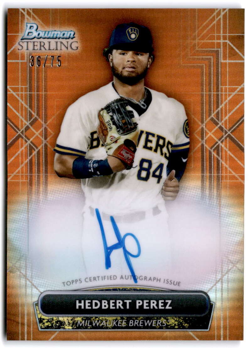 2022 Bowman Sterling Prospect Refractor Autograph Orange