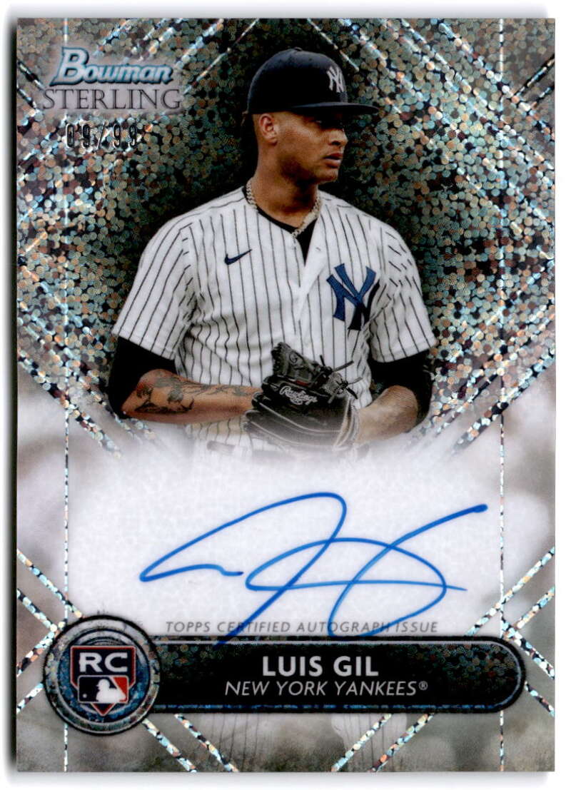 2022 Bowman Sterling Rookie Refractor Autograph Speckle