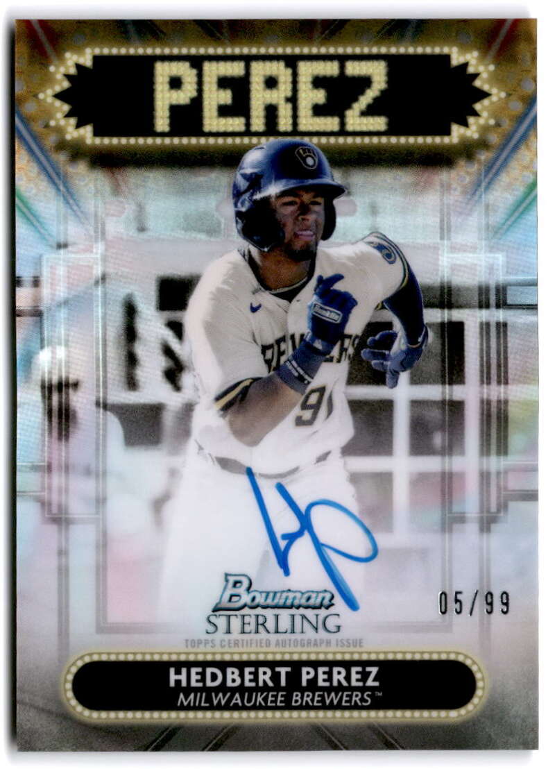 2022 Bowman Sterling Signage Refractor Autograph