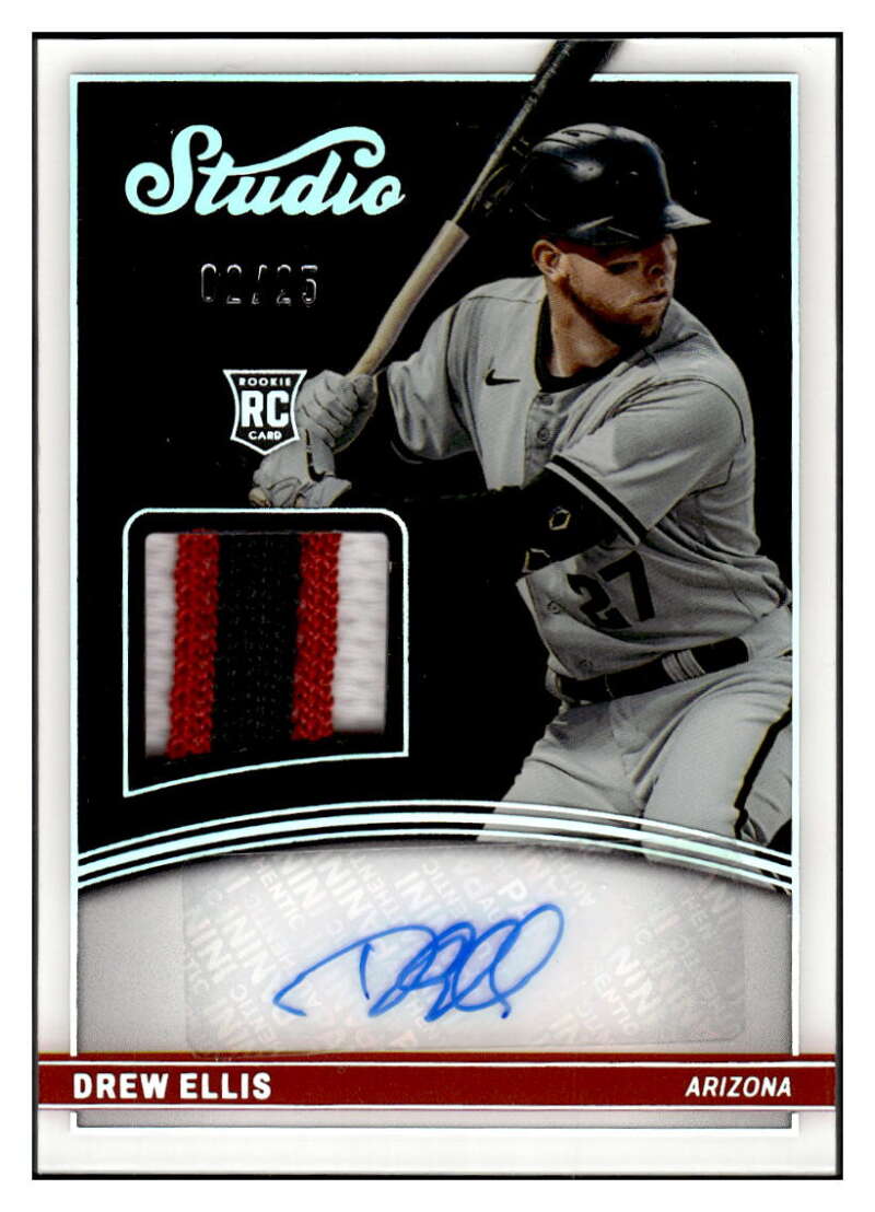 2022 Panini Chronicles Studio Black Material Signatures Holo Silver