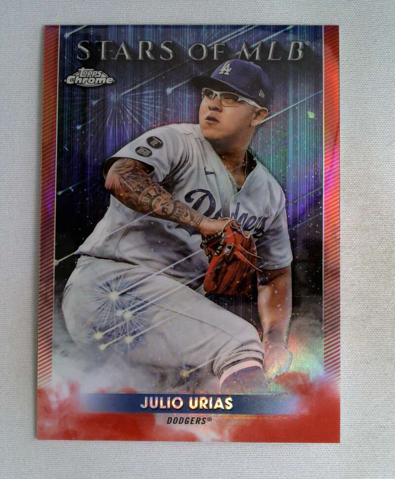 2022 Topps Update Stars of MLB Chrome Refractor Red