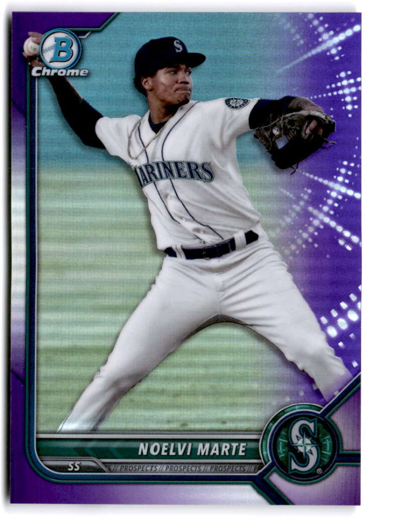 2022 Bowman Chrome Prospects Refractor Purple