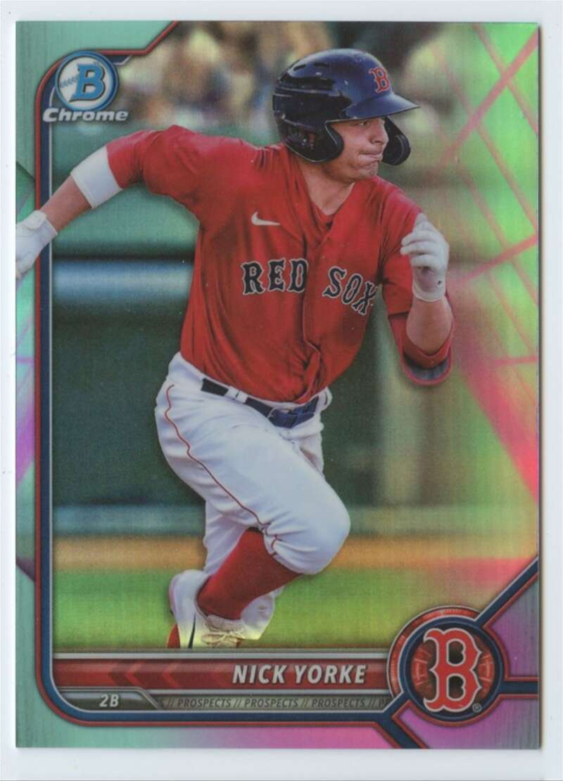 2022 Bowman Chrome Prospects Refractor Aqua/Pink Vapor